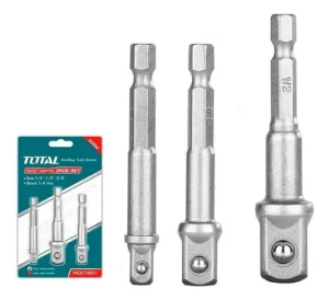 Kit X 3 Adaptadores Para Copas De 1/4 1/2 Y 3/8 X 7cm Largo
