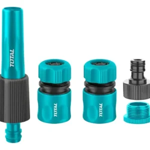 Kit Juego Boquillas Giratorias Para Manguera 5 Piezas Total