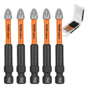 Estuche 5 Puntas Cruz Largars Ph2 De Impacto 3'' Truper