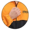 Chaqueta Impermeable Forro En Malla Lluvia Naranja Y Cafe