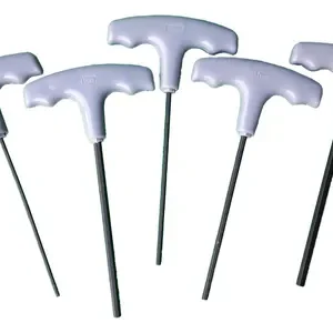 Juego Llaves Hexagonales Largas Bristol Allen En T Milimetri Color Gris