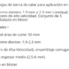 Set 5 Hojas Para Caladora Mango Tipo T 5cm Jbt118b Ingco