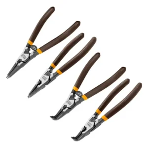 Juego 4 Pinzas De Pin Seeger 7'' Estuche Ingco Hccps26180