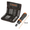 Kit X26 Atornillador Ratchet + Puntas Desarmador + Estuche