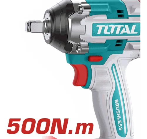 Llave Impacto Total 500nm Inalambrica 20v + 2 Baterias 4.0ah