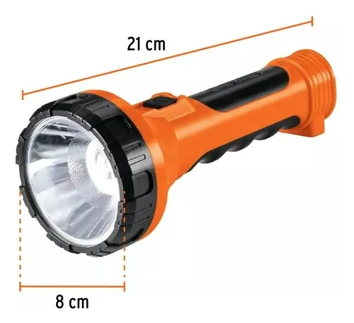 Linterna Recargable Led Alta Potencia 320 Metros Truper19847