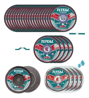 Set X 30 Discos Para Pulidora 3 Corte Metal Total Tac97630