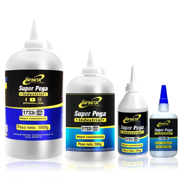 Pegamento Industrial Super Pega 250g Liquido Infinita