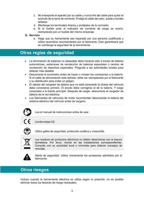 Cargador De Bateria Para Carro 12v Y 24v Total Utbc1601