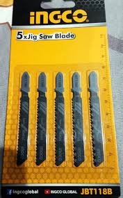 Set 5 Hojas Para Caladora Mango Tipo T 5cm Jbt118b Ingco