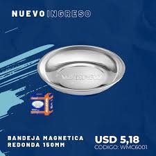 Bandeja Magnética Redonda 150mm Wadfow Wmc6001 G P