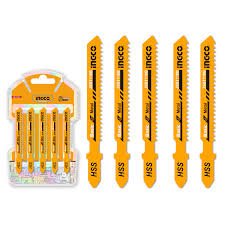 Set 5 Hojas Para Caladora Mango Tipo T 5cm Jbt118b Ingco