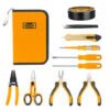 Kit Electricista X 11 Pzas Ponchadora, Tijeras, Tester Ingco