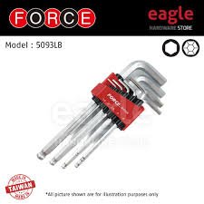 Juego Llaves Bristol Larga 1/16 A 3/8 Force 5093lbs