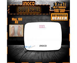 Bascula Digital Corporal Inteligente 180kg Bateria Aaa Ingco