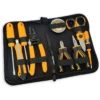 Kit Electricista X 11 Pzas Ponchadora, Tijeras, Tester Ingco