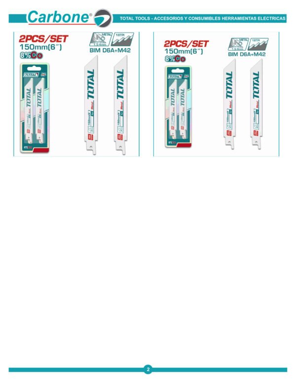 Hojas Sierrasable Para Metal Tac52922ef Tota