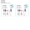 Juego X 10 Puntas Mototool Piedra Metal, Acero Inox, Fresas