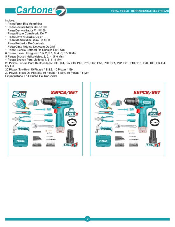 Set 24 Piezas Destornilladores Y Puntas Total