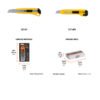 Estuche Con 50 Cuchillas De Repuesto Para Cutter De 18mm
