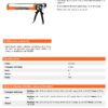 Pistola Calafateo De Silicona Tipo Esqueleto Truper 17558