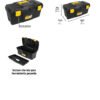 Caja De Herramientas Plástica 19 PuLG 48cm Pretul 20533 Color Negro