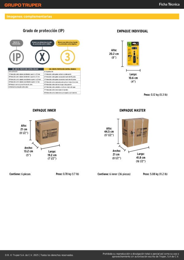 Linterna Recargable Usb Led 120 Lúmenes Pretul Lire-120p