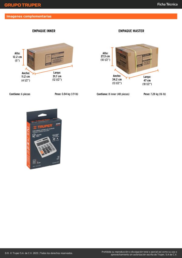 Calculadora 15 Cm De Escritorio 60481