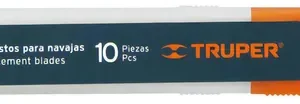 Hoja Repuesto Cutter Trincheta 18mm 10 Unidades Truper 16965