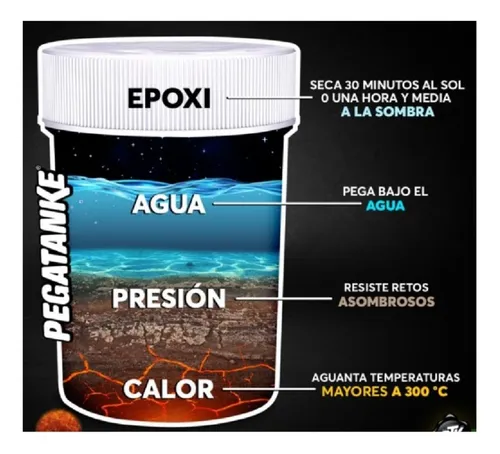 Pegatanke Epoxi Transparente Alta Resistencia El Original