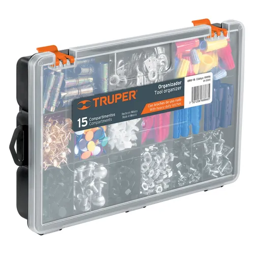 Organizador 11 Pulgadas 15 Compartimentos Truper 19896