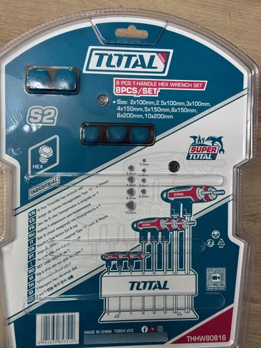 Juego X 8 Llaves Bristol Mango En T 2mm A 10mm Thhw80816