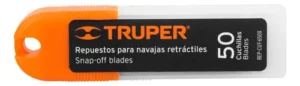 Estuche Con 50 Cuchillas De Repuesto Para Cutter De 18mm