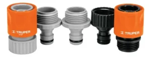 Juego De 5 Conectores Rapidos 34 Abs Sistema Click Truper