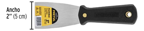 Espatula 50 Mm Mango Plastico Pretul 21515