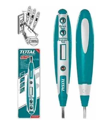 Probador De Corriente Digital Tester 12-220v Total Tht292201