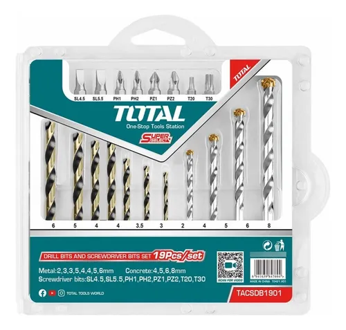 Brocas Y Puntas Juego X 16pzs Total (utacsd3165)