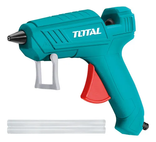 Pistola De Pegar Silicona Eléctrica Total Color Turquesa