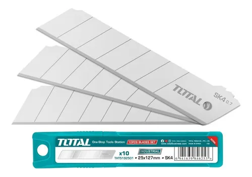 Blíster X10 Hojas Para Cutter 18mm Total, Tht519112