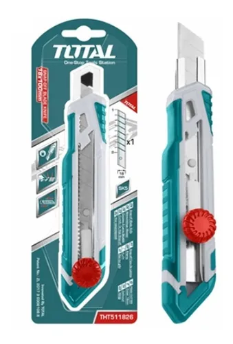 Navaja Bisturi Retractil Con Seguro 18 Mm Ref Tht511826