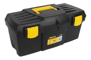 Caja De Herramientas Plástica 19 PuLG 48cm Pretul 20533 Color Negro