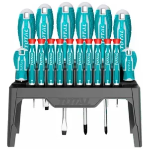 Destornillador Cromo Vanadium Juego X 18 Pzs Total Tht25061