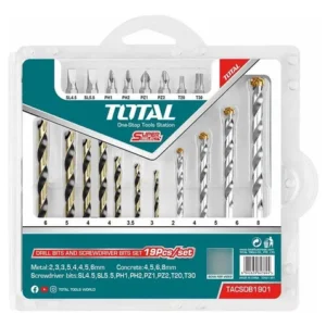 Broca Lamina Y Madera Juego X 19 Pzs Total (utacsdb1901)