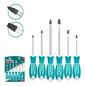 Destornillador Set 6 Piezas Total Tht250606 Linea Profesional
