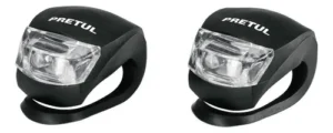 Linternas De Bicicletas Delantera Trasera Pack Pretul 27050 Color Negr
