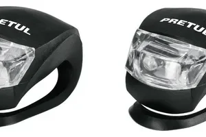 Linternas De Bicicletas Delantera Trasera Pack Pretul 27050 Color Negr