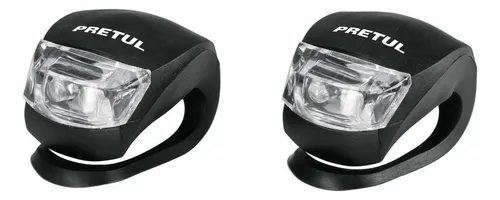 Linternas De Bicicletas Delantera Trasera Pack Pretul 27050 Color Negr