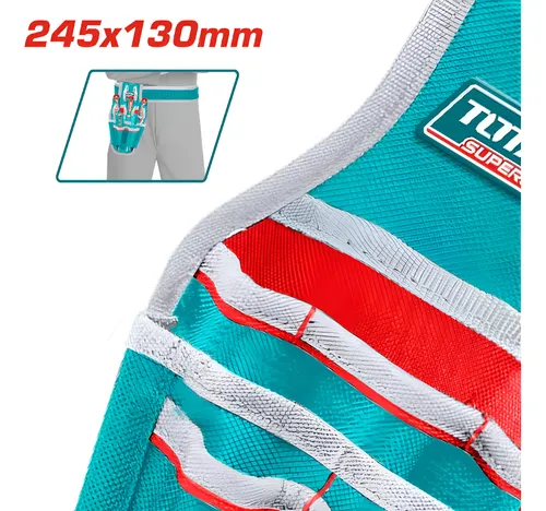 Porta Herramientas Para Cinturon Funda + 4 Bolsillos Total