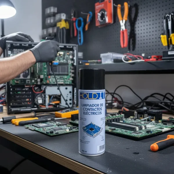 Caja X 6 Limpiador De Contactos Electricos Electronicos 400 Ml Holdit