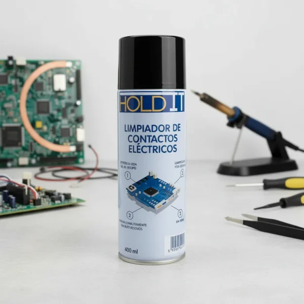 Caja X 6 Limpiador De Contactos Electricos Electronicos 400 Ml Holdit
